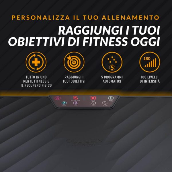 61I6JCuxo-L._AC_SL1000_ Pedana Vibrante Ultra Slim Bluefin Fitness - Tecnologia innovativa con 5 programmi + 180 livelli di allenamento