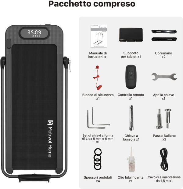 Tapis Roulant Elettrico Pieghevole Mobvoi Home Treadmill SE - con evoluta console