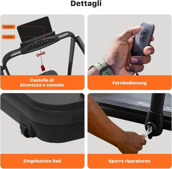 Tapis Roulant Elettrico Pieghevole Mobvoi Home Treadmill SE - con evoluta console