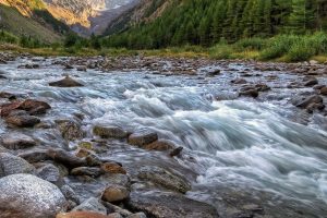 mountain, river, torrent