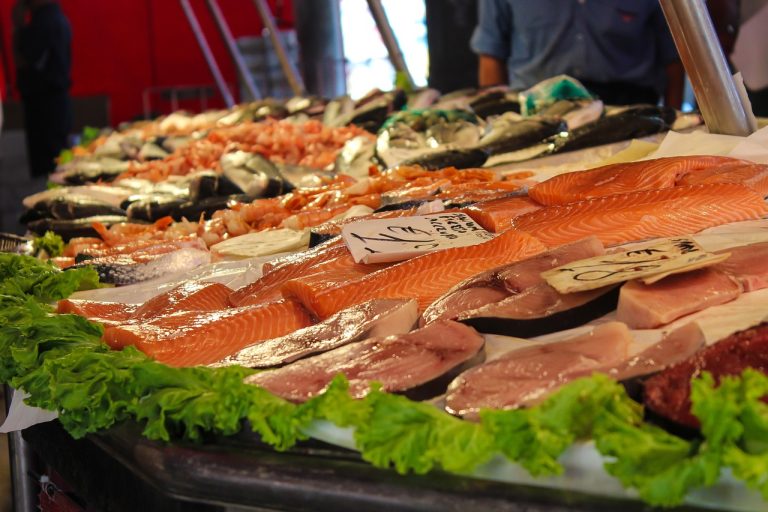 market, fish, fish market