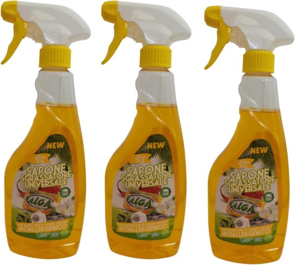 61wrZ8HfegL._AC_SL1391_ Sgrassatore universale biodegradabile Alga Bio - ipoallergenico e naturale in 3 confezioni da 500ml