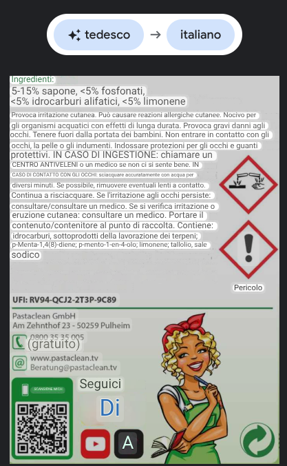 Detergente concentrato naturale all'olio di pino Pastaclean® - 2 confezioni da 1 litro + 1 flacone di miscelazione
