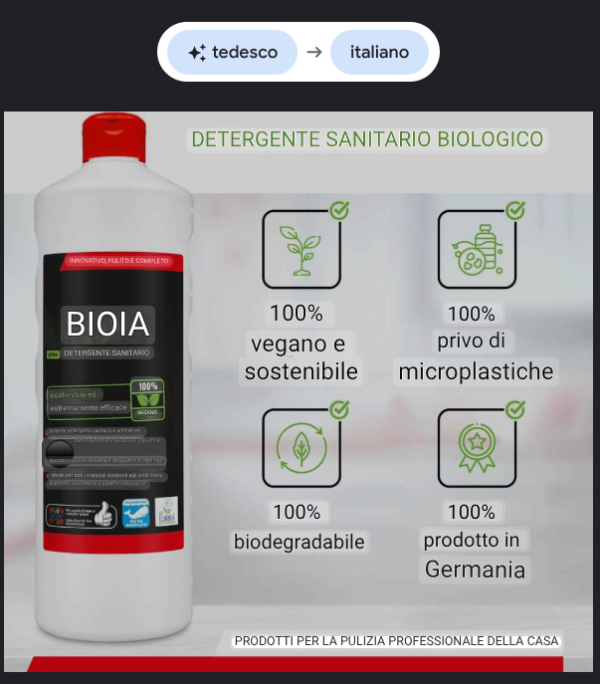 Screenshot 2024-11-26 14.16.17 Detergente per bagno ecologico PLUS decalcificante BiOHY - 1l x 6pz