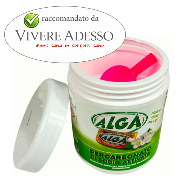 Sbiancante ecologico naturale ALGA BIO - igienizza e smacchia, da 500gr