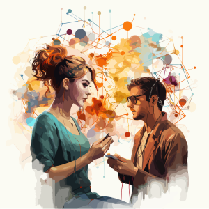 ai generated, man, woman, connect, communication, social media, social, network, people, friends, team, business, social media, social media, social media, social media, social media
