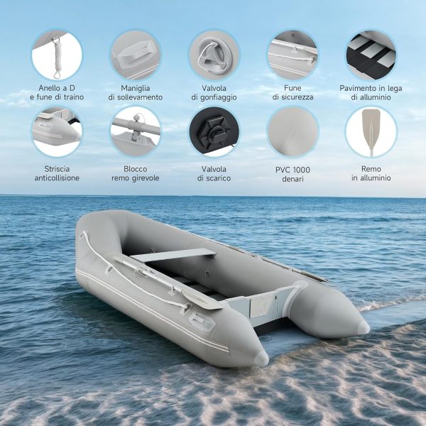 Gommone con gonfiaggio rapido e fondo in alluminio DARTMOOR  - 3m per 2/4 persone