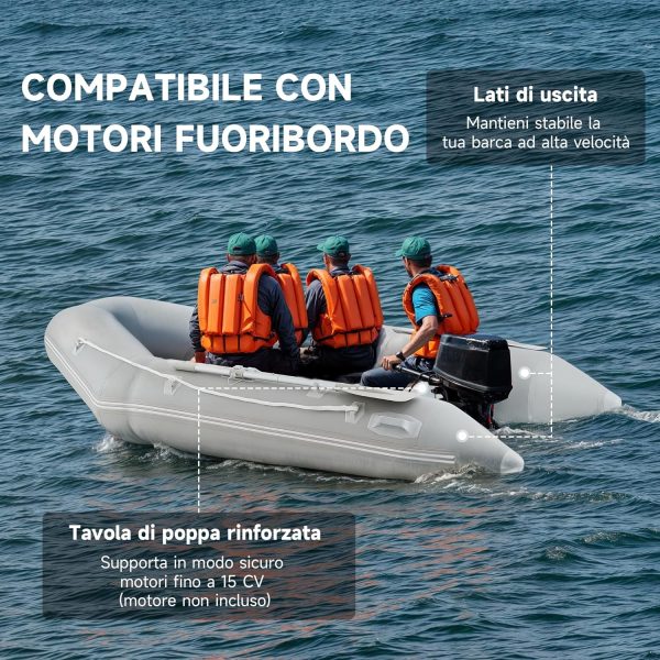 Gommone con gonfiaggio rapido e fondo in alluminio DARTMOOR  - 3m per 2/4 persone