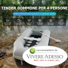 Gommone con gonfiaggio rapido e fondo in alluminio DARTMOOR  - 3m per 2/4 persone